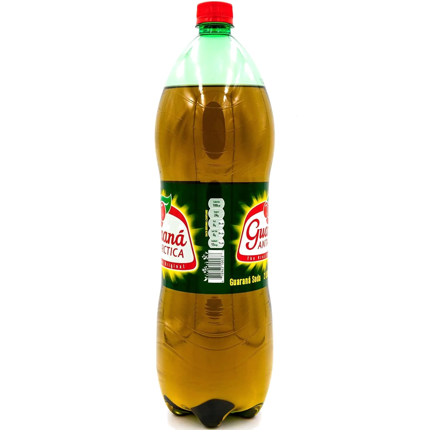 A 2-liter bottle of Guaraná Antarctica